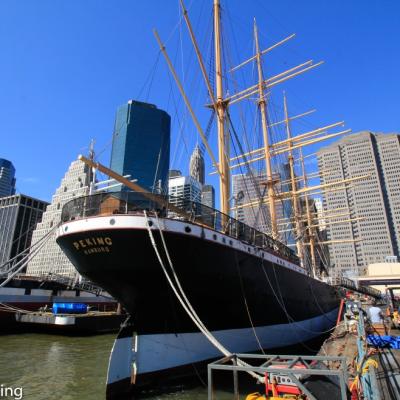 Viermaster Peking Im Hafen Von New York Ab 2017 Wird Das Schiff In Deutschalnd Restauriert Und Kommt Dann Ab 2023 Nach Hamburg