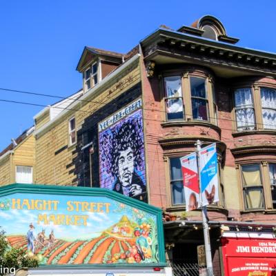 Haight Ashbury The Red House Von Jimi Hendrix Haight Street